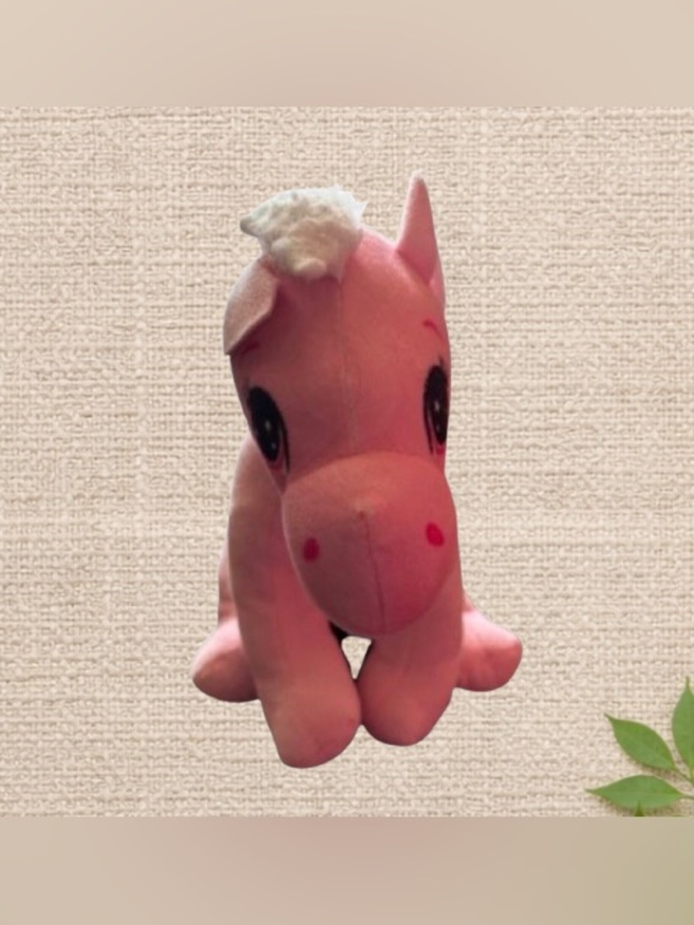 Pink Horse Plush Toy - 10” Soft Stuffed Animal